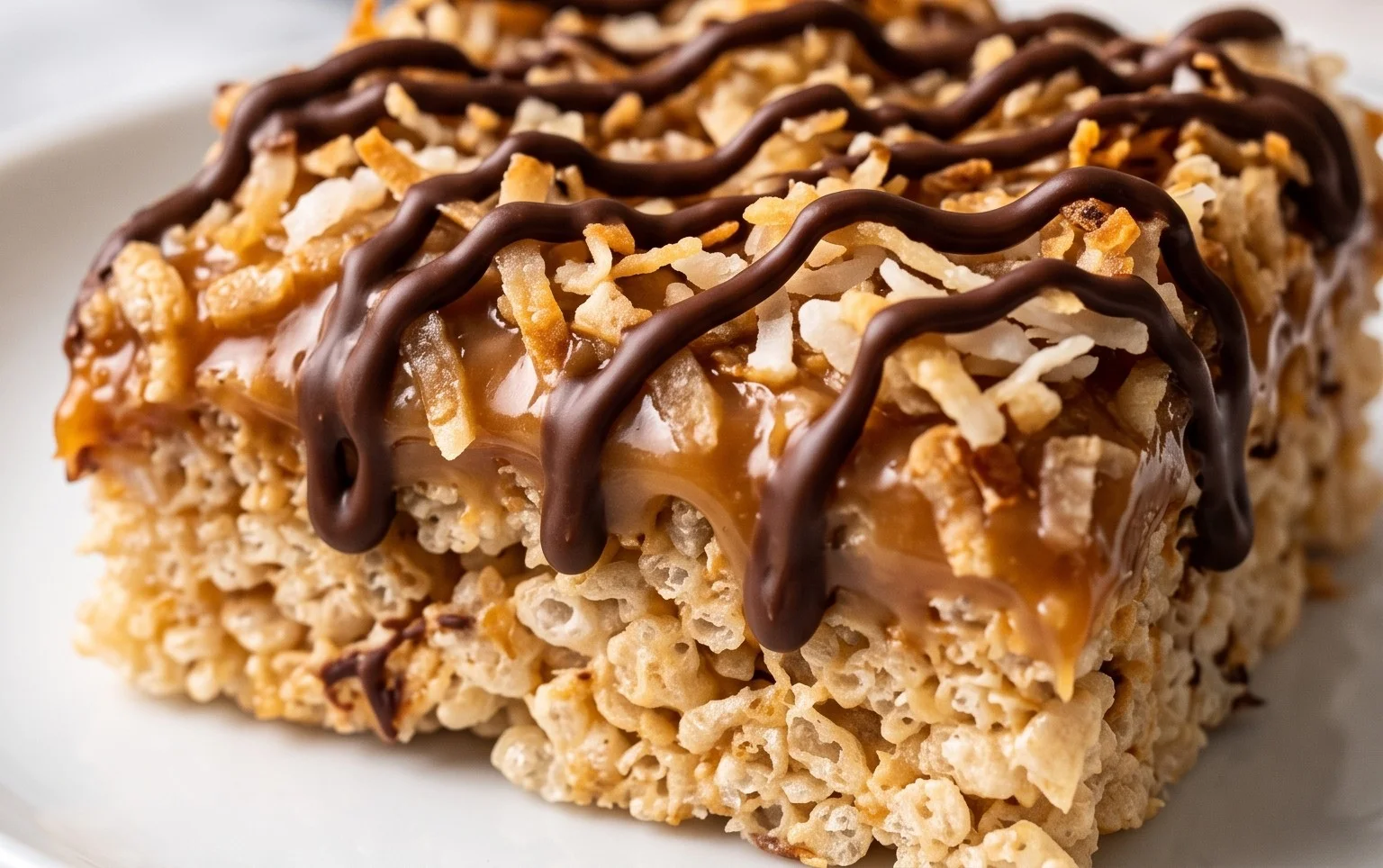 Samoa Rice Krispie Treats