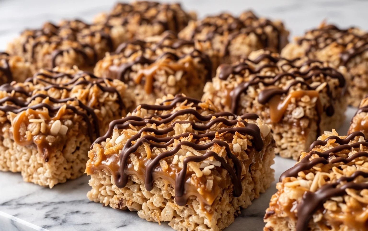 Easy Samoa Rice Krispie Treats Recipe